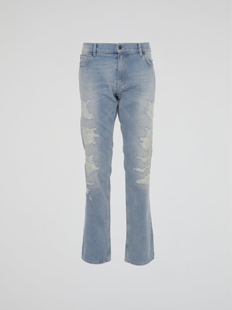 Distressed Denim Jeans