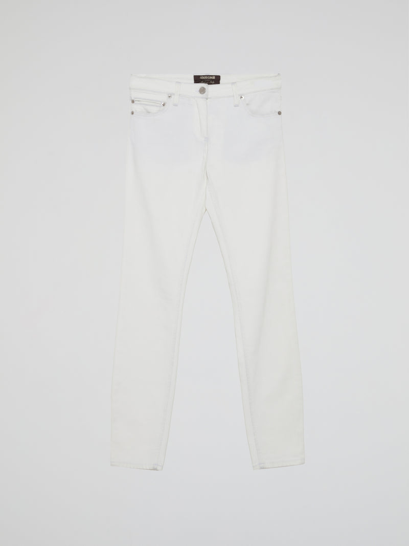 White Slim Fit Jeans