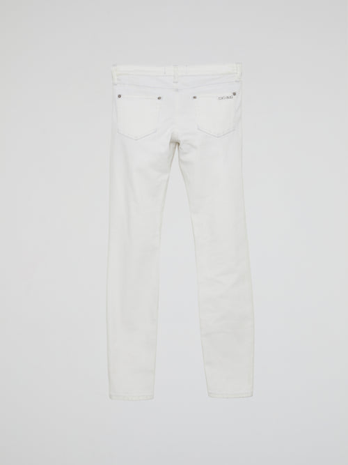 White Slim Fit Jeans
