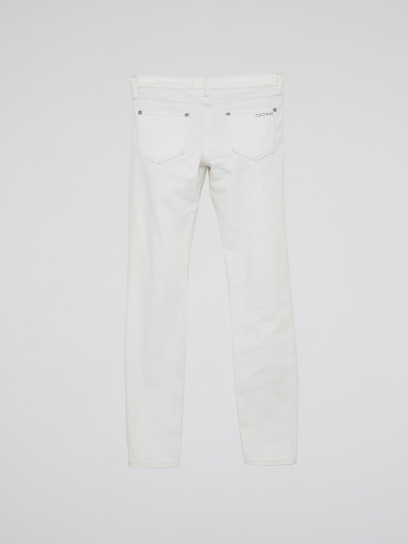 White Slim Fit Jeans