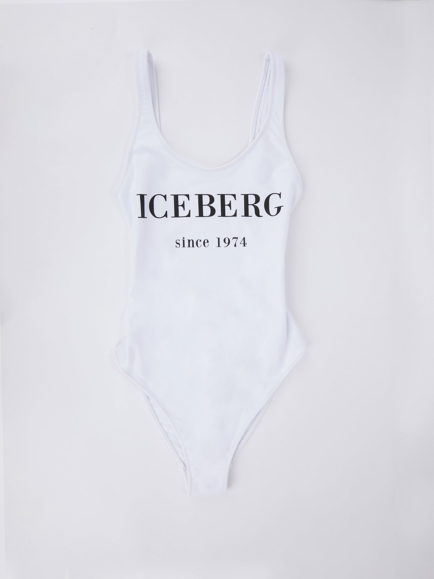 White One-Piece Logo Swimsuit